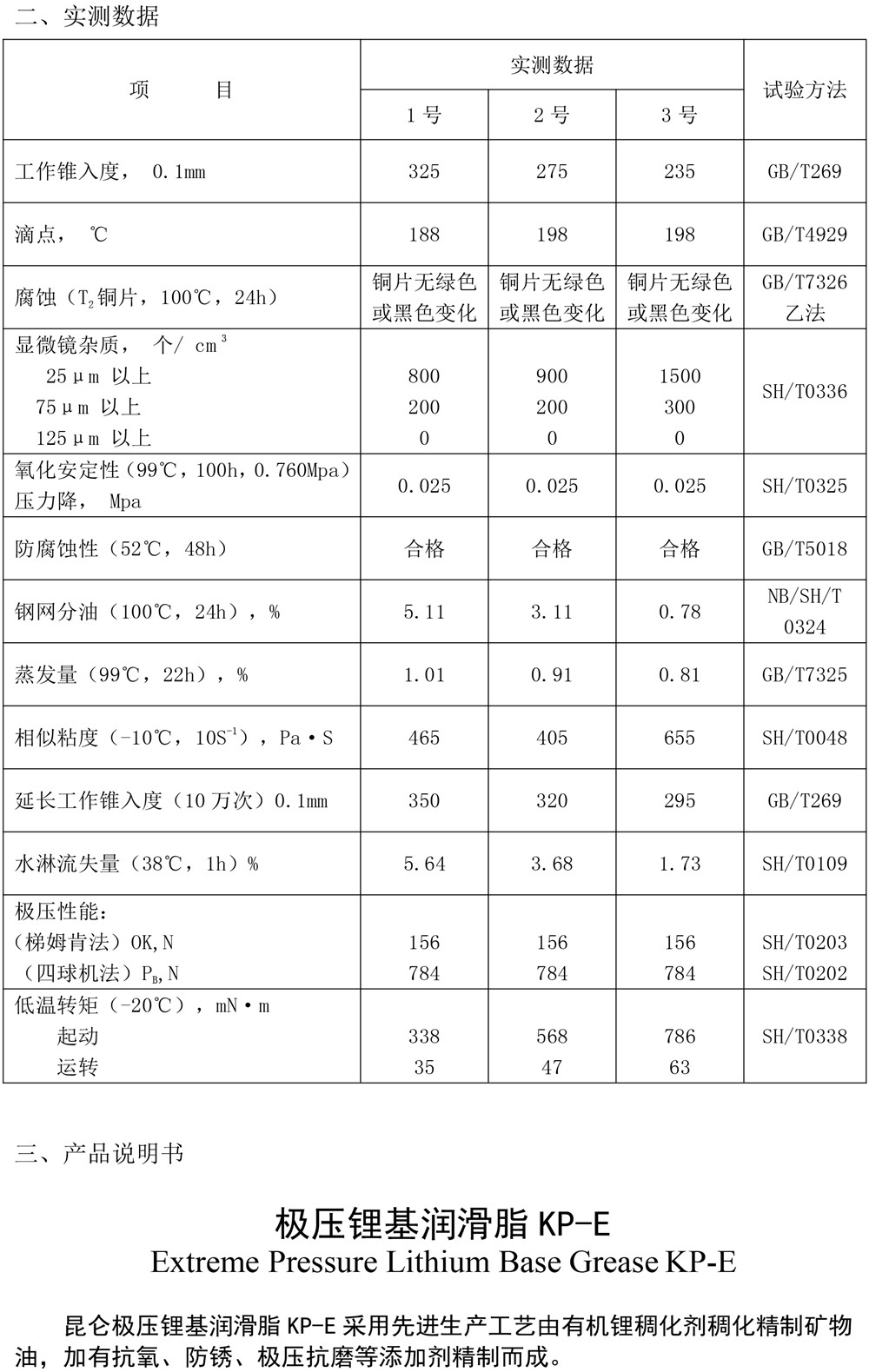 極壓鋰基潤(rùn)滑脂KP-E產(chǎn)品資料-2